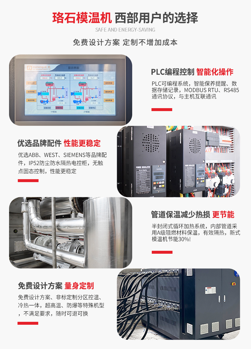 雙機一體模溫機產品特點